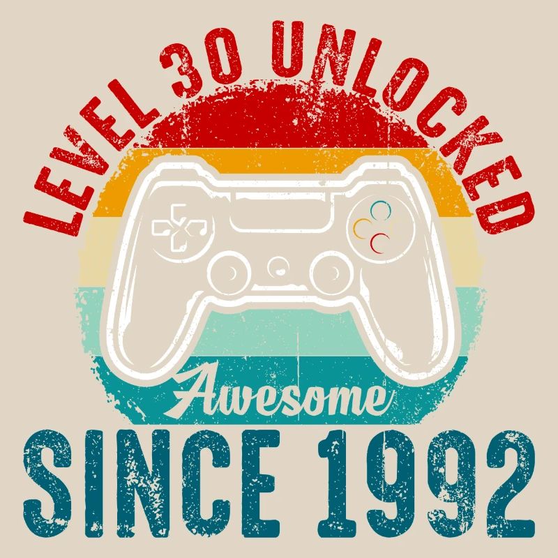 Level 30 Entsperrtes Retro-Controller-Tee