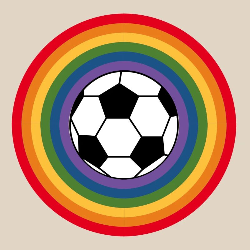 fußball Regembogen