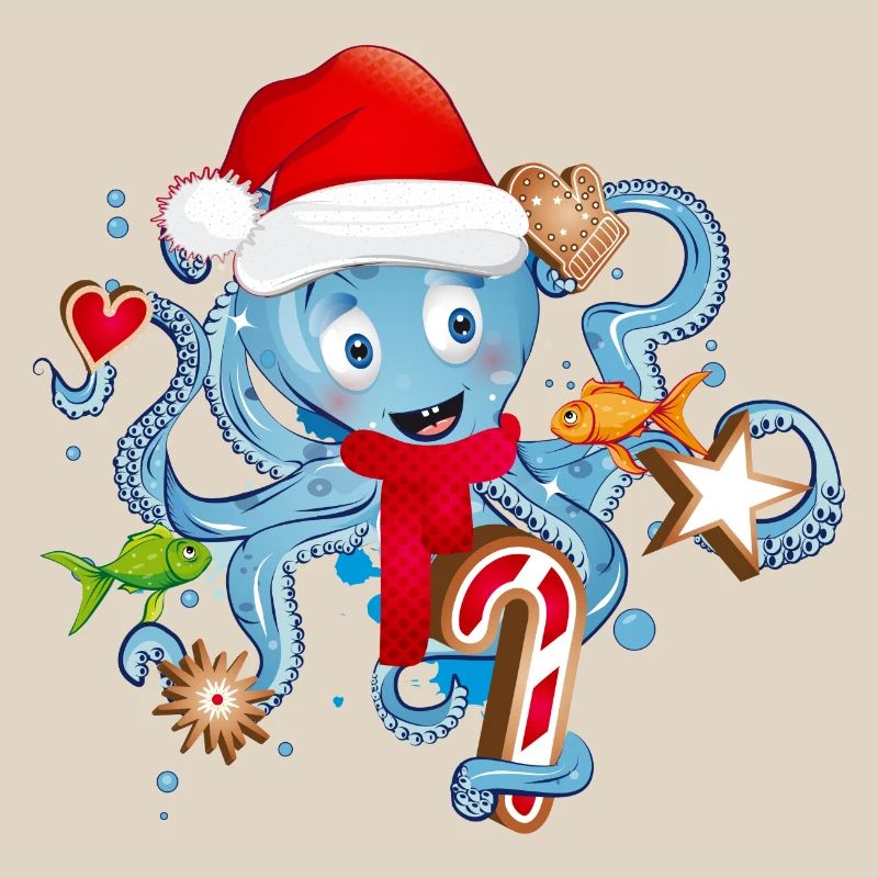 Octopus s’amuse et des biscuits pour Noël