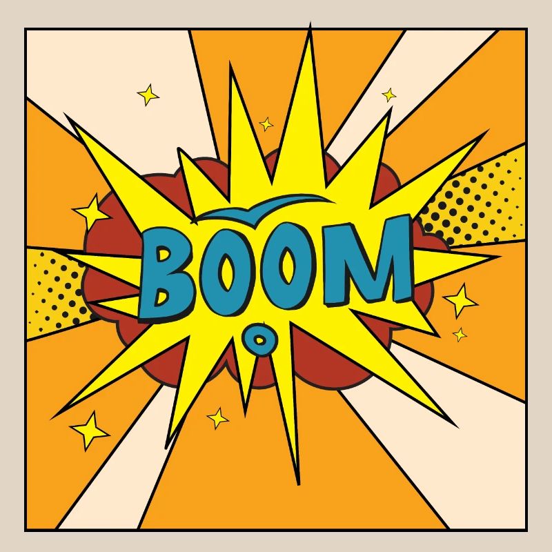Boom Comic Explosion Stil