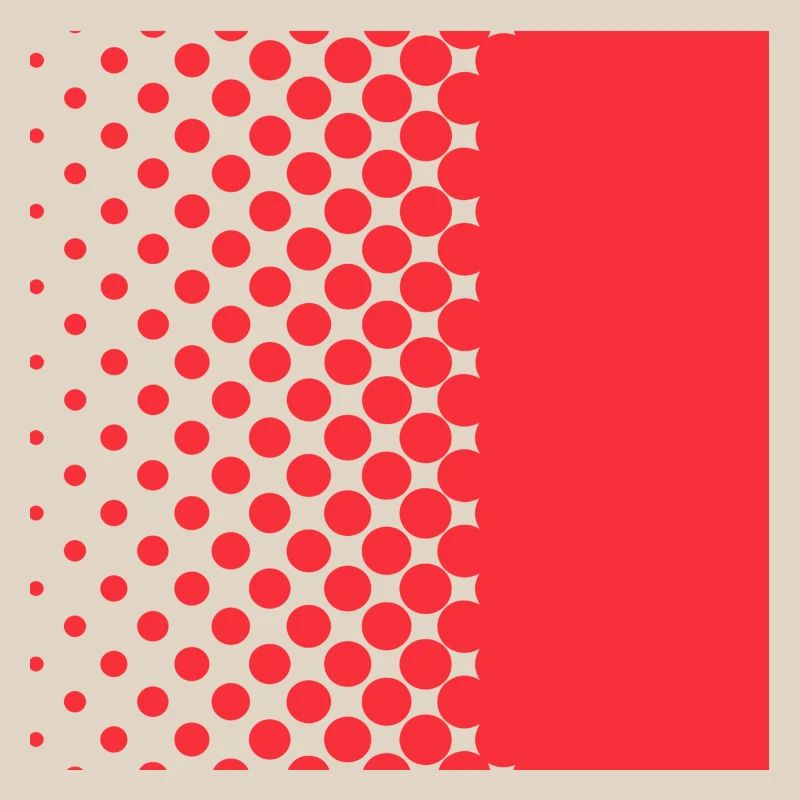 Halftone Gradient Rotes Panel