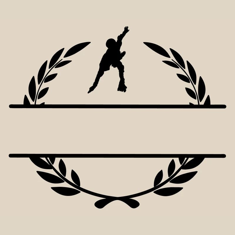 Rochen mit Lorbeerkranz-Monogramm