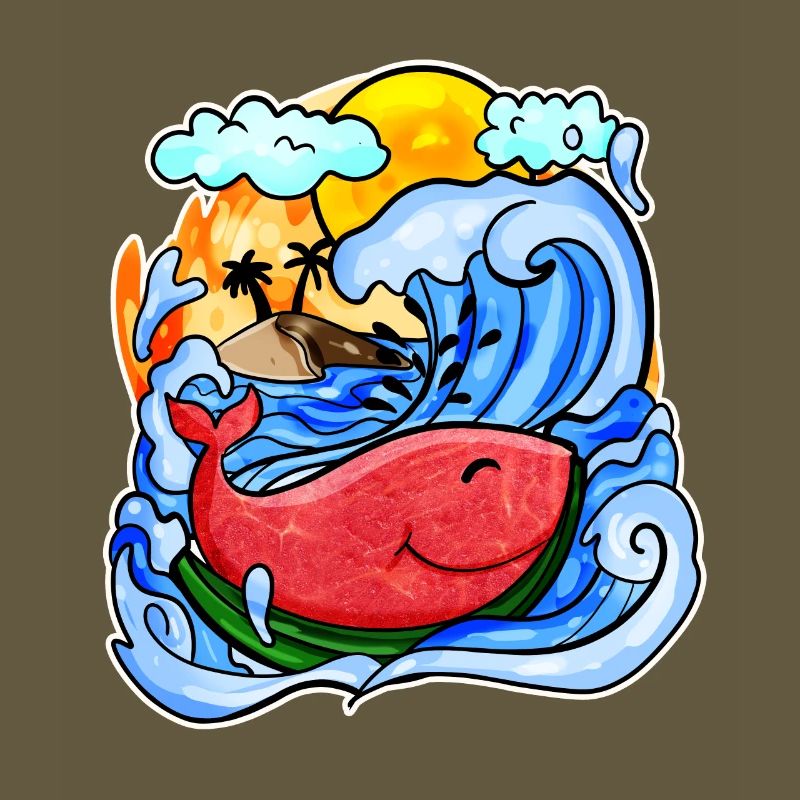 Baleine pastèque
