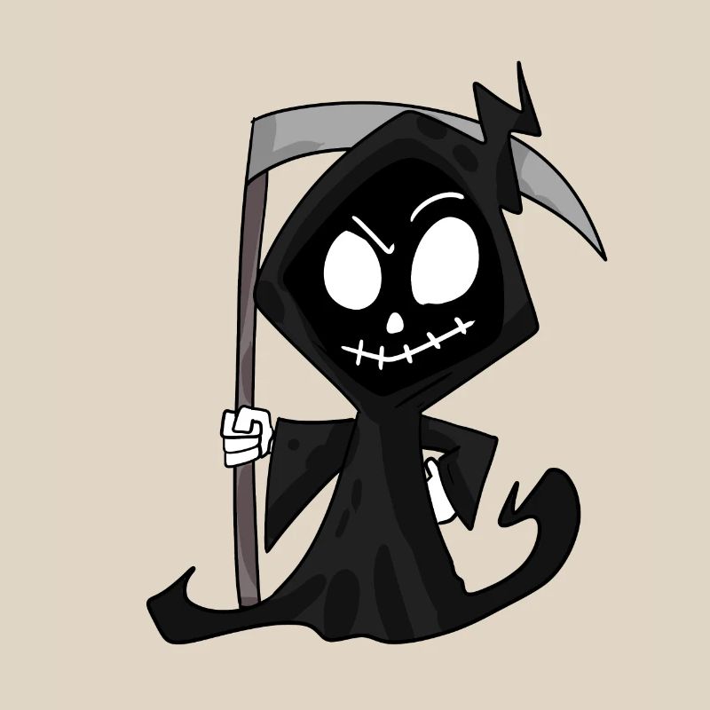 Sensenmann mit Sense - Halloween