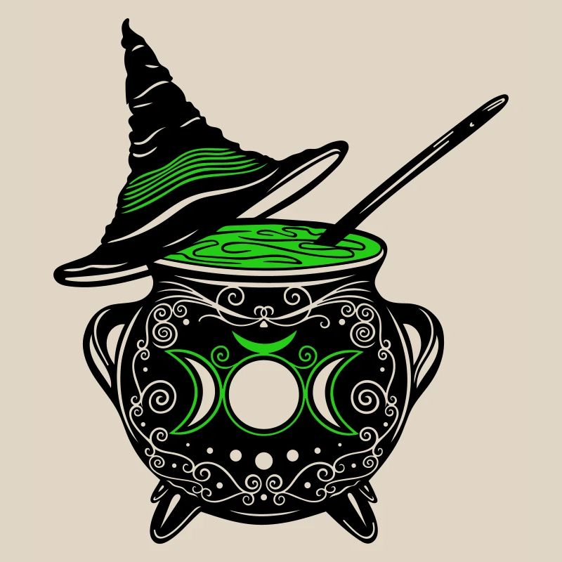 Witch's Cauldron Witch's Hat Witches Walpurgis Night