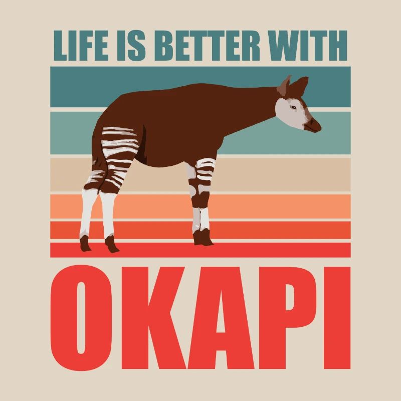 Okapi im Einklang mit der Natur