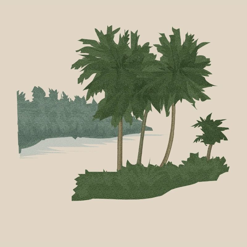 Palm Island with Structure Effect (mod.)