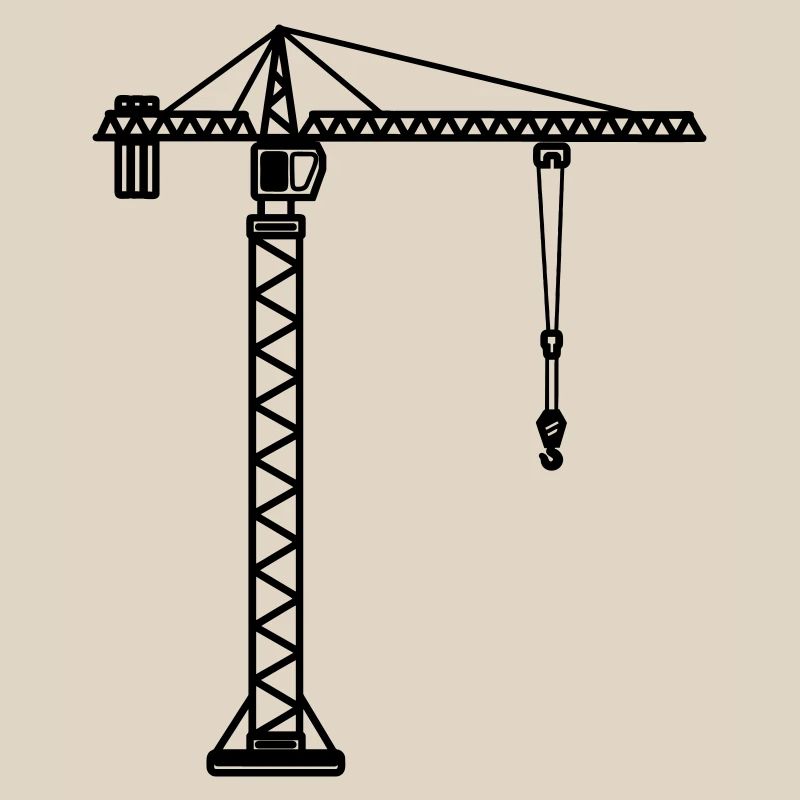 Construction crane for crane operator