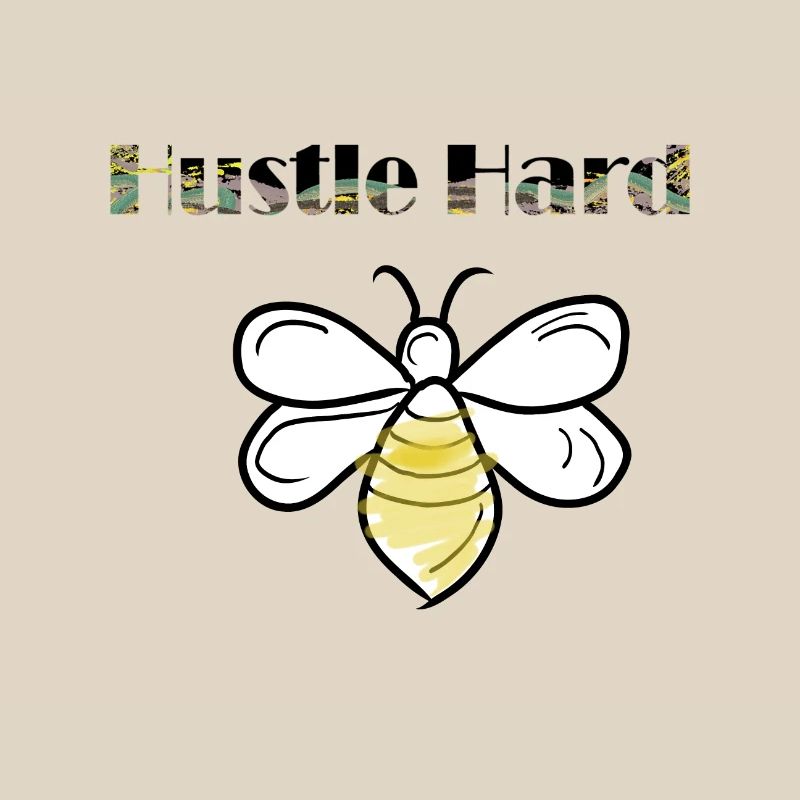 hustle hard bees
