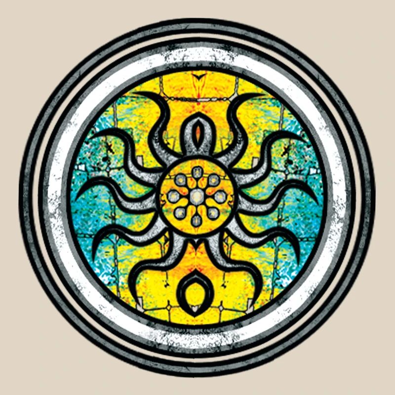 Abstract Octopus with Mandala Pattern