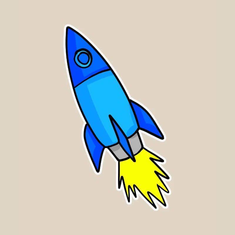 Fusée bleue