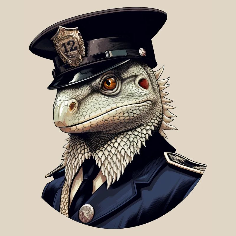 Polizei Eidechsen