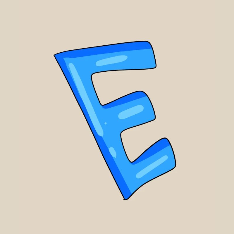 Buchstabe E Anfangsbuchstabe