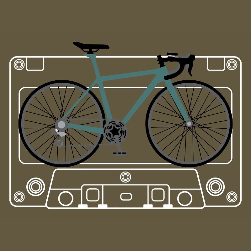 Impression de plan de vélo sarcelle