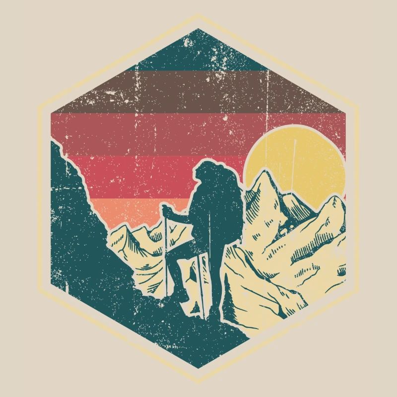 Sunset Summit Climber Hex-Abzeichen