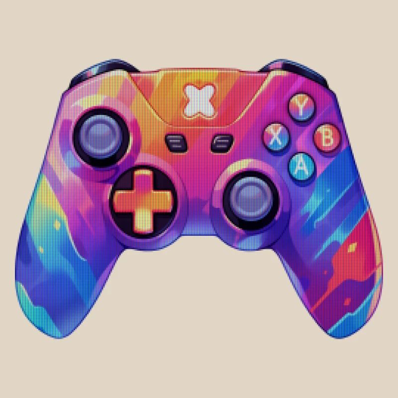 Pixel-Art-Videospiel-Controller