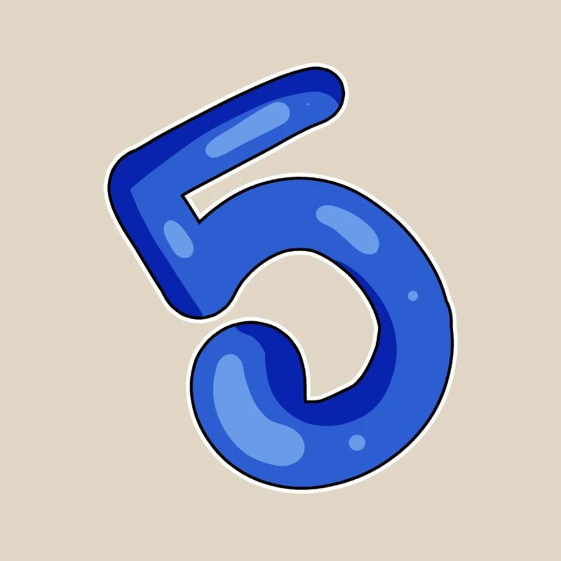 5 Blau