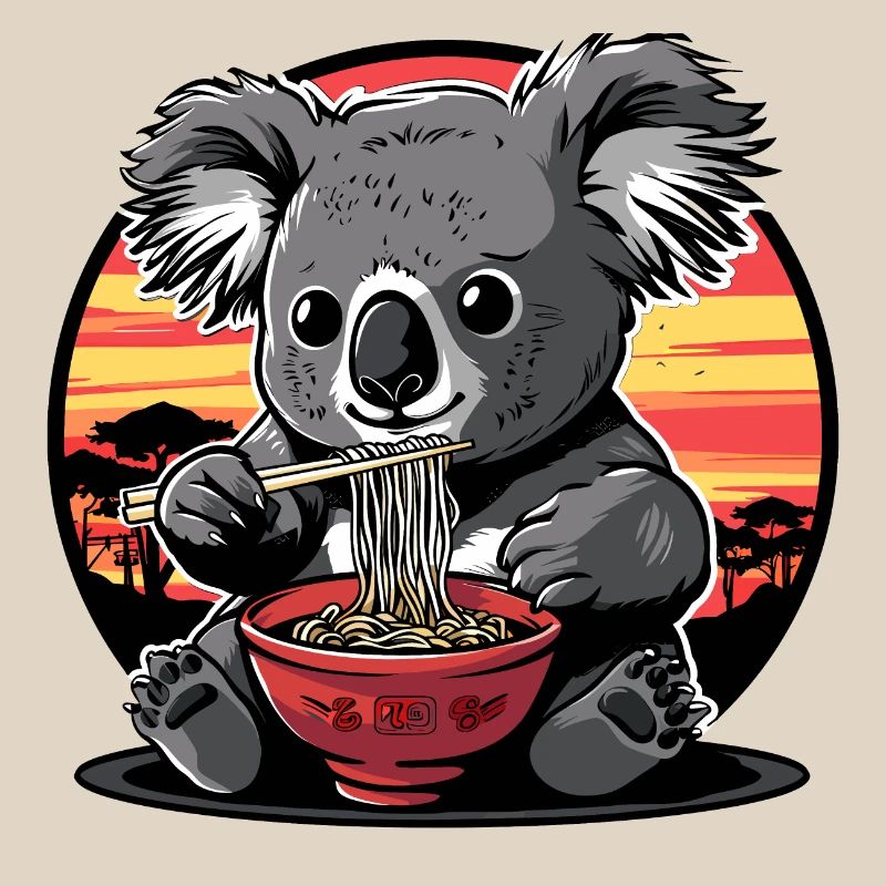 Funny Koala Bear Ramen Noodles Koala Bear Koala