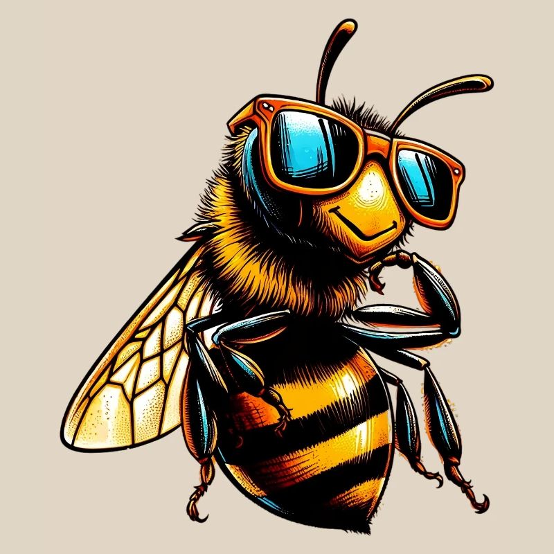 Bee with Sunglasses