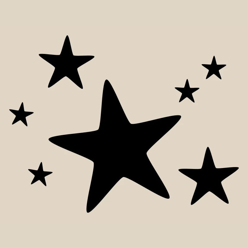 Sternengruppe einfarbig