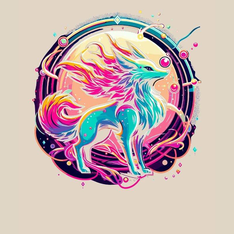 Psychedelic Fox Art
