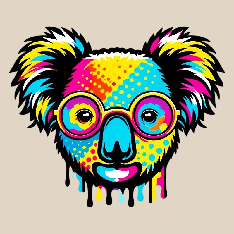 Koala with glasses