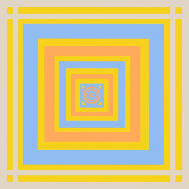 Geometric color play patterns