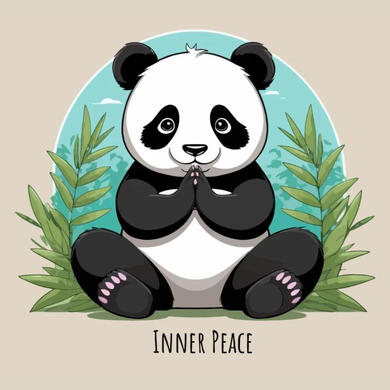 Inner Peace – Meditierender Panda