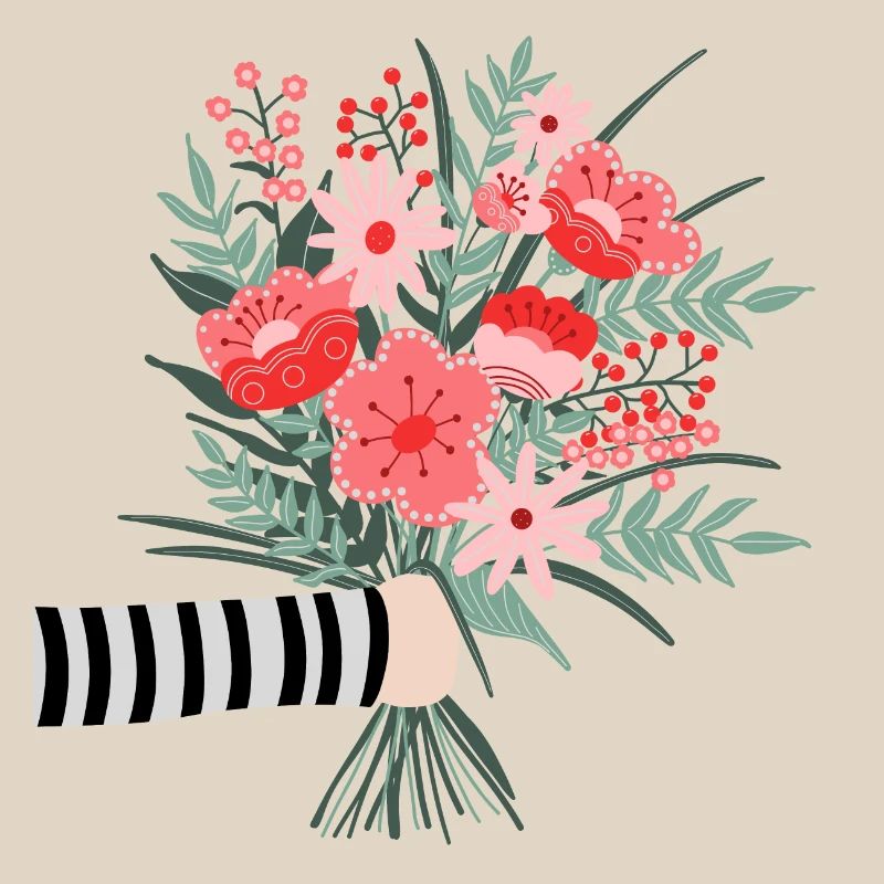 Dites simplement merci - une chère salutation aux fleurs