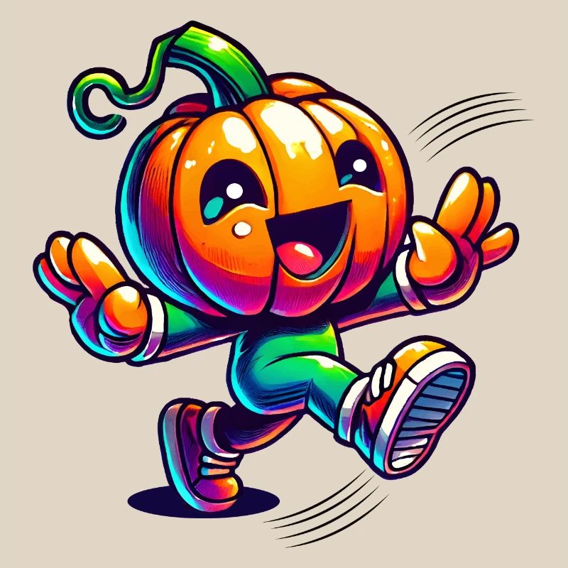 Dancing pumpkin - cute Halloween fun