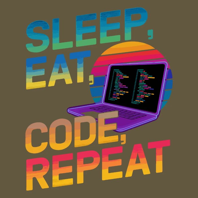 Sleep Eat Code Repeat Geschenk für Coder