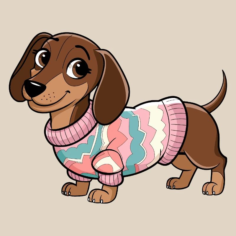 Pull douillet teckel