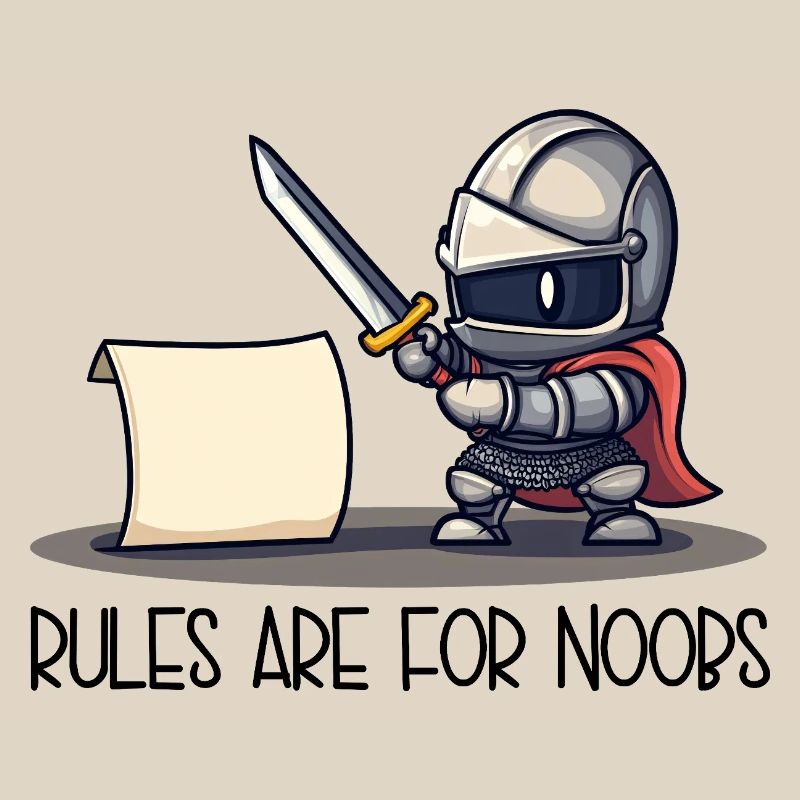 Cute Knight vs Scroll – Rules Are For