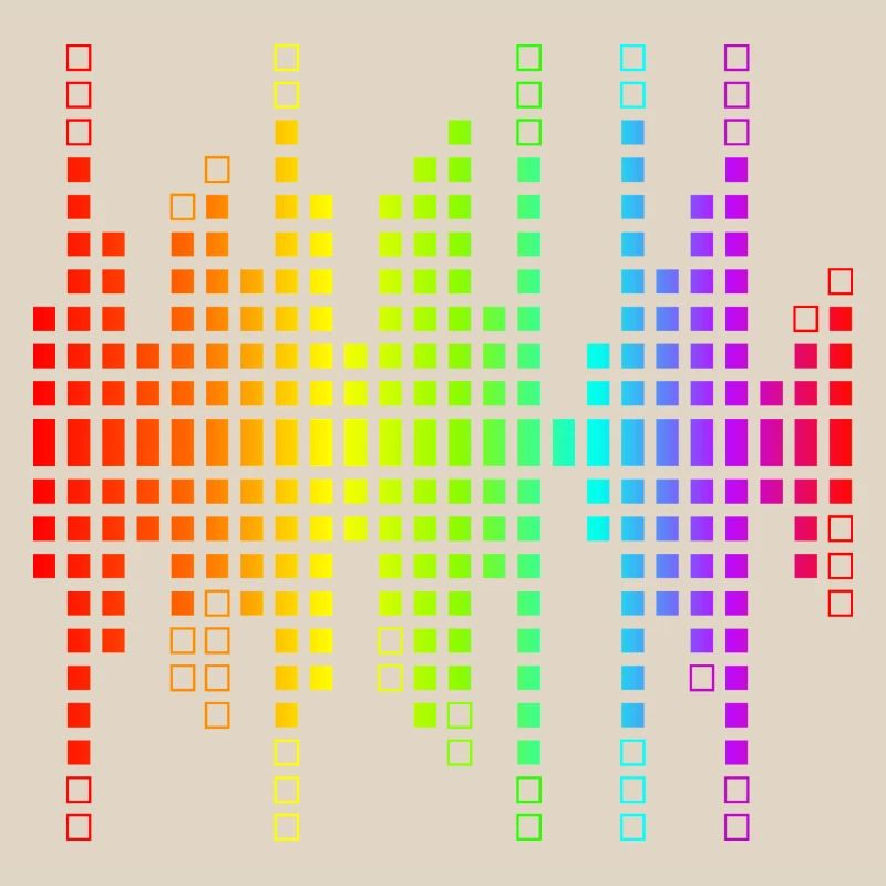 Vibrant Equalizer Sound Wave Pattern