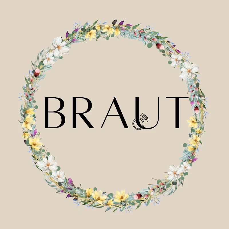 Team Bride ! Flower wreath customizable