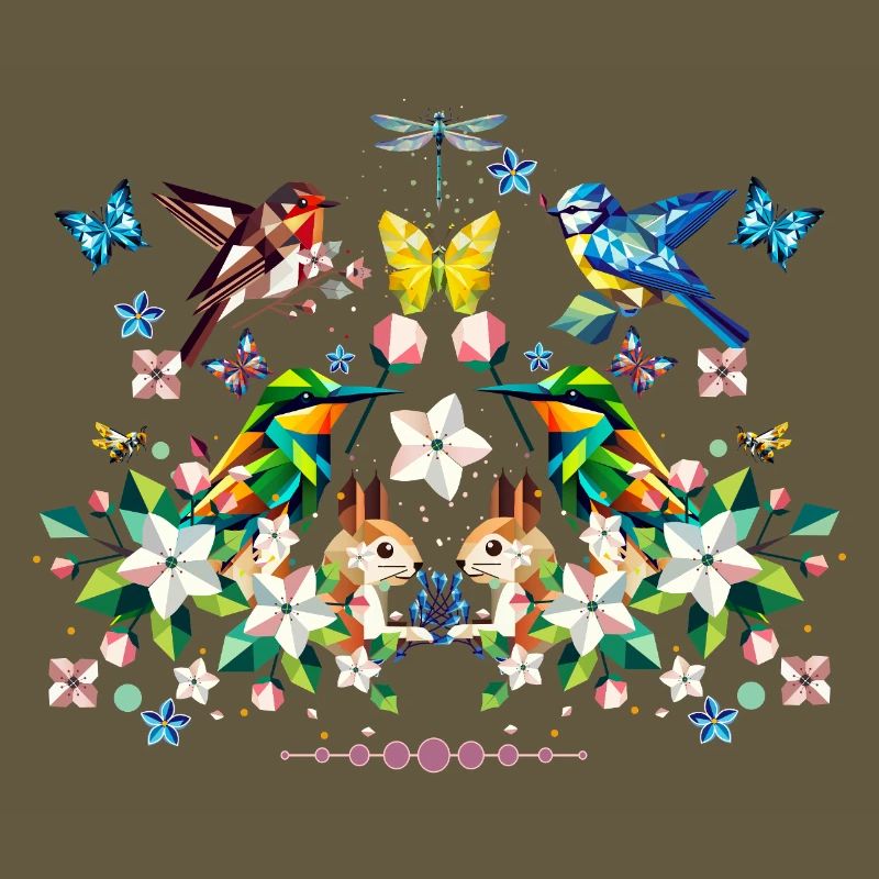 Spring magic as a colourful spring motif