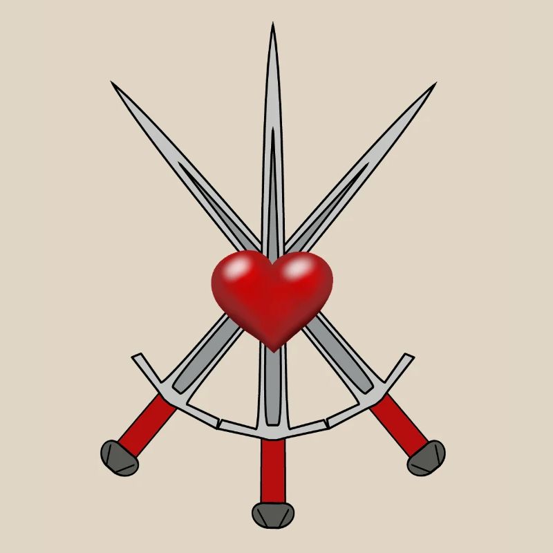 Épée Chevalier Médiéval Épées Guerrier Coeur