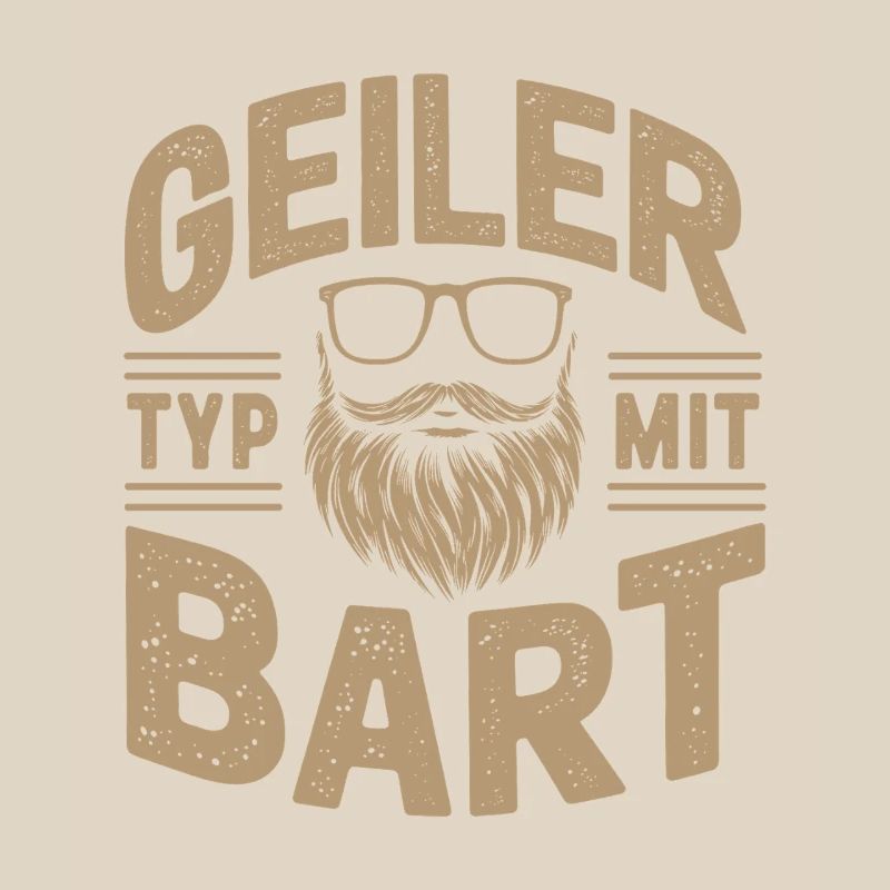 Geiler Typ Mit Bart Bartträger Barbier Vollbart