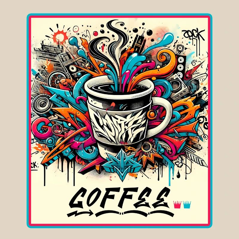 Kaffee Graffiti Explosion