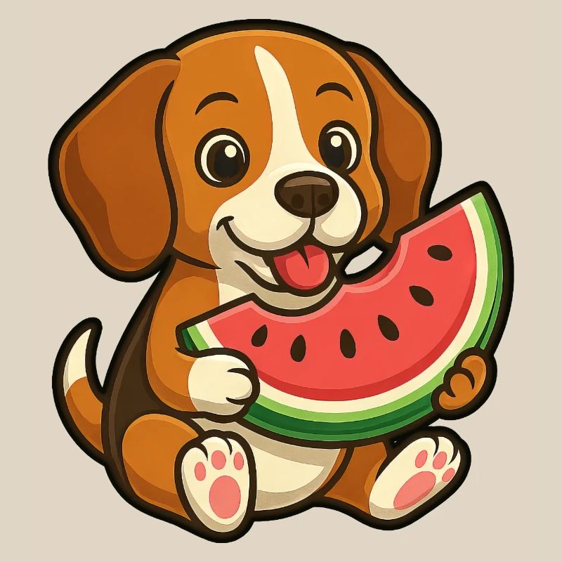 Joyeux Beagle Pastèque Fruit d’été