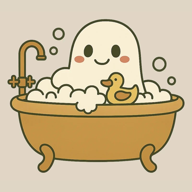 Ghost bubble bath