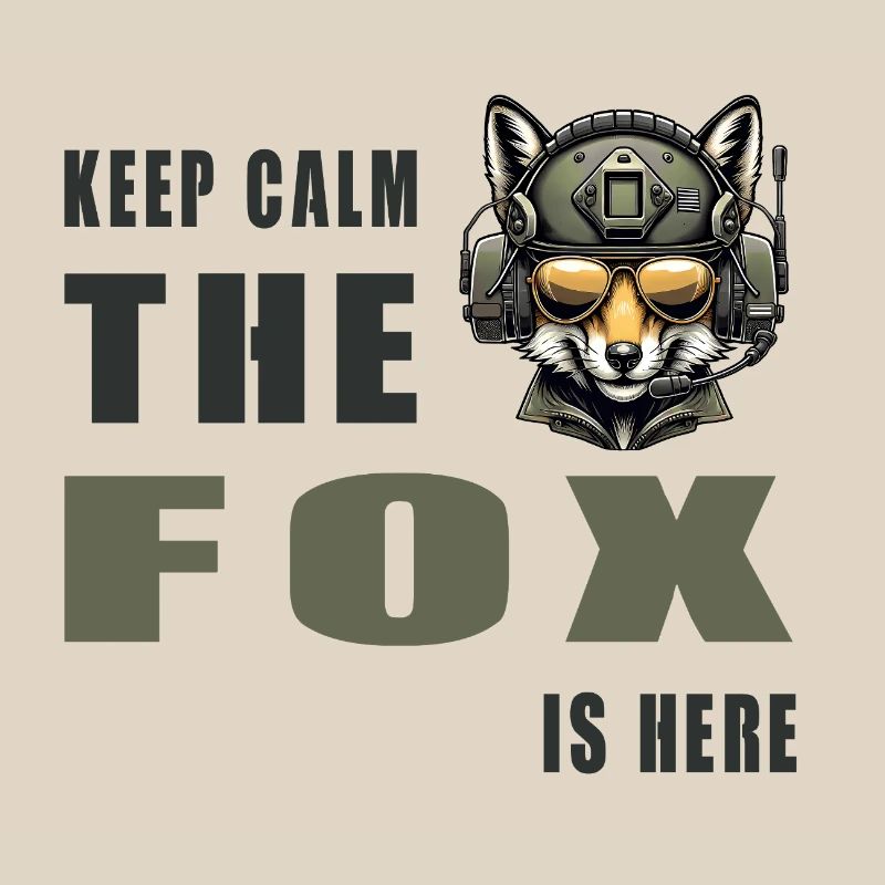 Keep calm - the fox is here