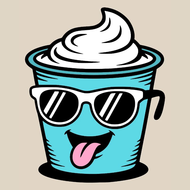 Becher Crème Frech Joghurt Rahm Sahne Eis Pudding