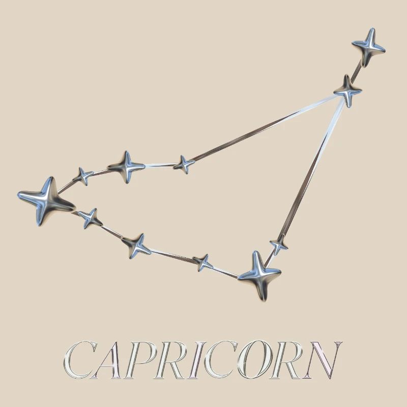 Capricorn Constellation – Silver Minimal Constellation