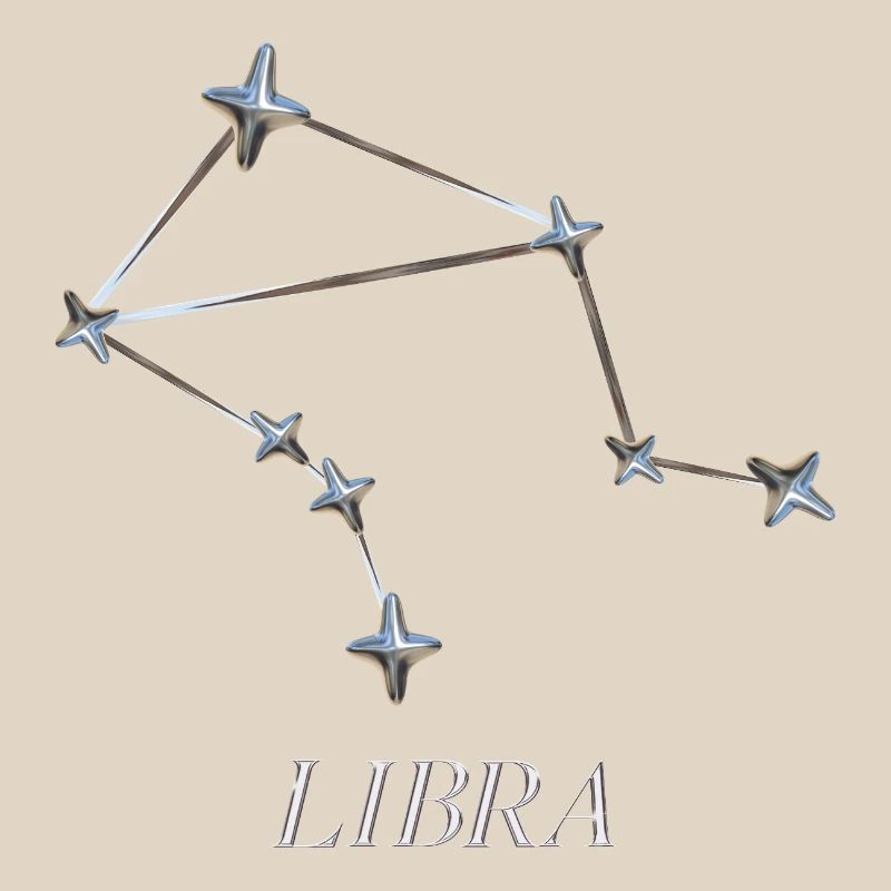 Libra Constellation – Silver Minimal Constellation