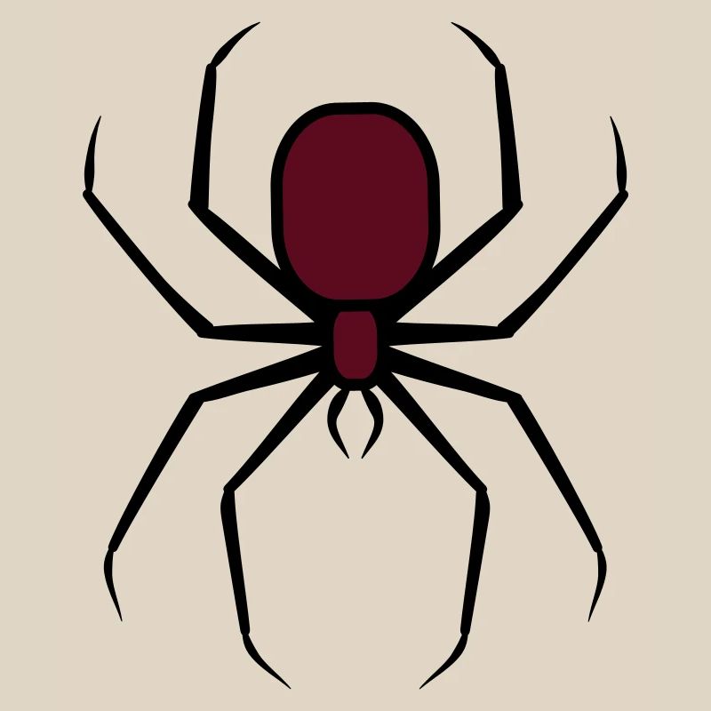 Gruselige Halloween Unheimliche Goth-Spinne 3