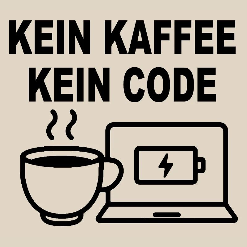 Kein Kaffee Kein Code – Funny Programmer Design