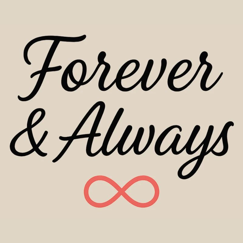 Conception de typographie de symbole de l’infini éternel