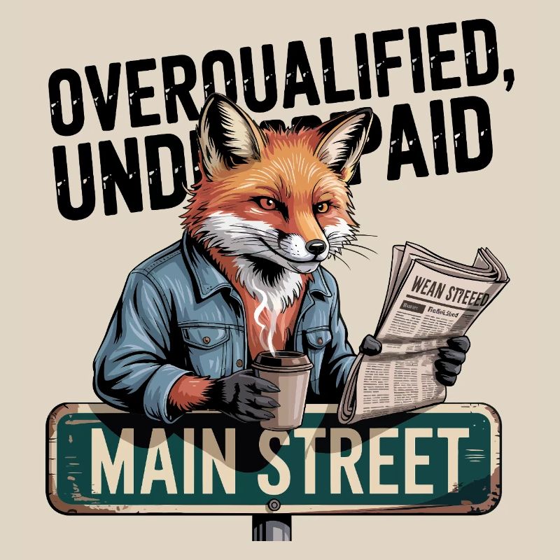 Overqualified Underpaid Fox