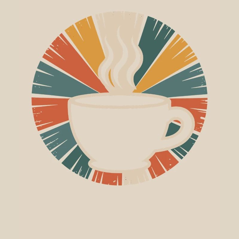 Warming Coffee Mug Retro Design